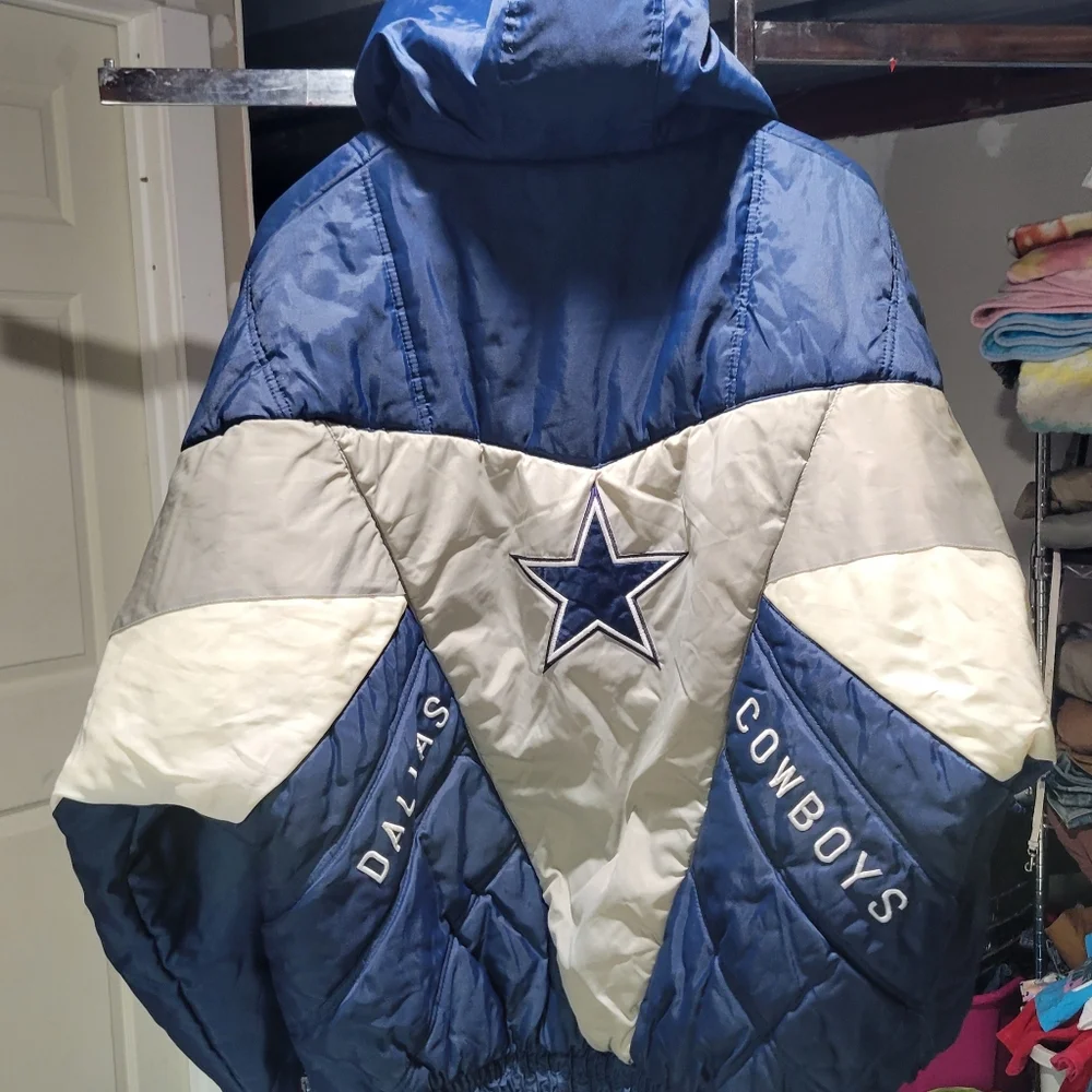 Vintage pro player Dallas cowboys coat Jacket Men's XXL - Picture 9 of 10